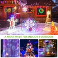 thumbnail image 5 of 3 Pack 900 LED Curtain Lights,900 LED Bedroom Fairy Lights,8 Modes Fairy Lights,USB Remote Control Multicolor Window Curtain Lights,9.9 x 9.9 ft, 5 of 13
