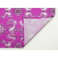 thumbnail image 3 of Soimoi Pink Poly Georgette Fabric Geometric & Paisley Damask Decor Fabric Printed Yard 52 Inch Wide, 3 of 3