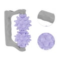 thumbnail image 3 of Unique Bargains 1 Pc Hand-held Double Ball Massage Stick for Gym Purple PP EVA, 3 of 6