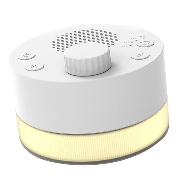 Baby Sleep Aid Machine With 24 Sounds Adjustment Warm Lighting 4 Timer Setting For Home and Travel