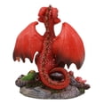 thumbnail image 3 of Ebros Colorful Fairy Garden Fruits And Berries Green Red Apple Dragon Statue, 3 of 4
