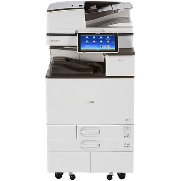Ricoh Aficio MP C4504 Tabloid/Ledger-Size Color Laser Multifunction Copier - 45ppm, Copy, Print, Scan, 2 Trays, Stand