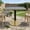 Black Gold, variant on Modern 31.5" Square Dining Table with Faux Marble Sintered Stone Top
