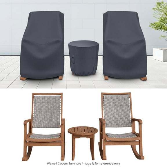 Covers & all 3-Piece Outdoor Furniture Covers for Arnot Seating Group, Water-Repellent UV-Resistant Polyester