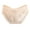 Beige, variant on Sexy Women's Underwear Transparent Mesh Lace Edge Low Waist Lifting Triangle Panties Comfortable Breathable Soft Stretch