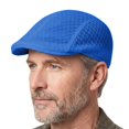 thumbnail image 3 of MEICHEN Men's Mesh Beret Hat Solid Color Driving Work Hat Breathable Newsboy Cap for Men Lightweight Flat Cap, 3 of 3