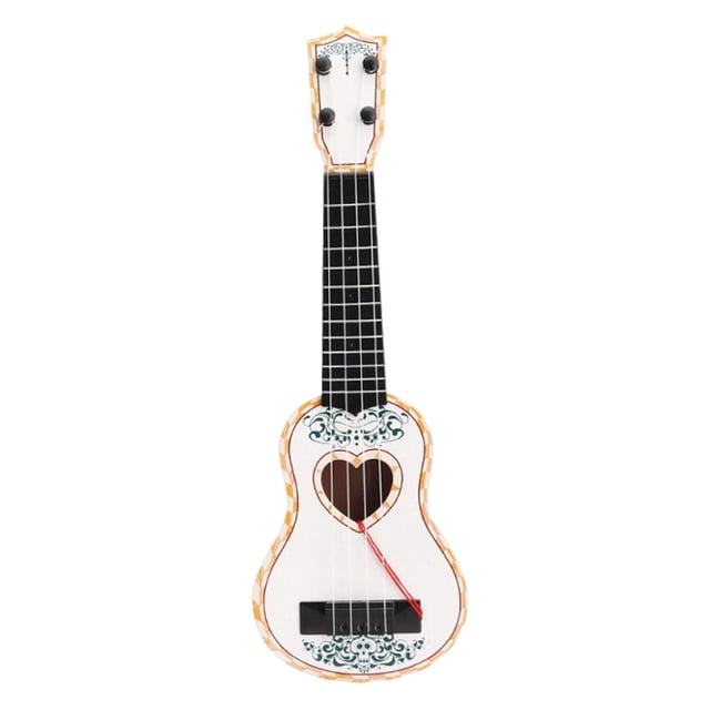 Ukelele de juguete para niños, 4 cuerdas, ideal para aprender a rasguear y perfecto para fiestas infantiles.