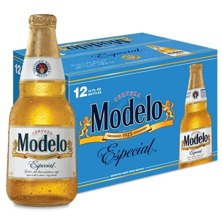 Modelo Especial Mexican Lager Import Beer, 12 Pack, 12 fl oz Glass Bottles, 4.4% ABV