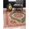 thumbnail image 1 of Unique Loom 3140262 5 ft. 5 in. x 8 ft. Regla Baracoa Rectangular Rug, Green, 1 of 1