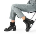 thumbnail image 6 of BURUDANI Women’s Elastic Chelsea Ankle Boots Platform Low Chunky Heel Lug Sole Heeled Booties, 6 of 6
