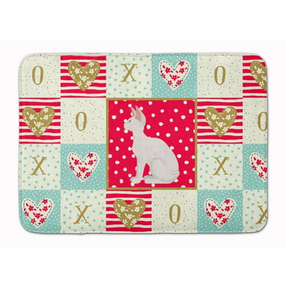 Sphynx 3 Cat Love Machine Washable Memory Foam Mat