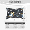 thumbnail image 6 of Daiia Space Cars Bedding Waterproof Pillow Protector Zippered Queen – Bed Bug Proof Pillow Encasement-14"x20", 6 of 9