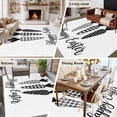 thumbnail image 5 of 5'x7' Area Rugs for Living Room Bedroom, Happy Easter Washable Rug Carpet Runner Indoor Outdoor, Spring Carrots Country Black and White Plaid Non Slip Floor Mats Area Rug for Kitchen, Nursery, 5 of 8