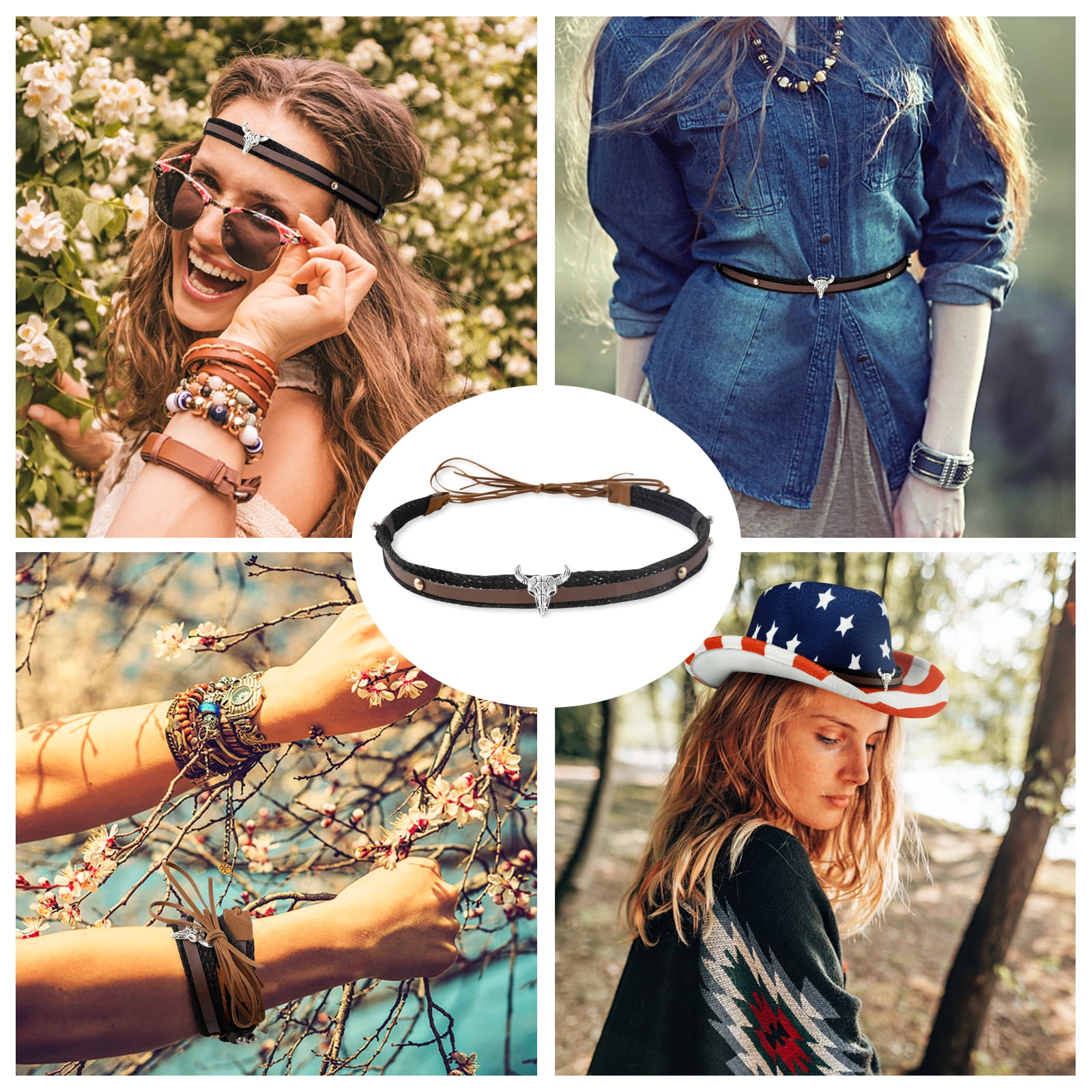 6129 Rose Cowboy Hats For Men & Women With Western Hat Bands, Ideal For Rodeo Wowstyle Women main image 4