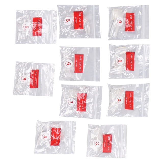 Uña falsa, uña oval corta de 500 piezas para festival para esmalte de uñas en gel
