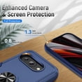 thumbnail image 6 of Dteck for Google Pixel 9a Case with Screen Protector+Camera Lens Protector+Lanyard,Heavy Duty Shockproof Full Body Protective Cover Built in Rotatable Metal Ring Holder Kickstand,Blue (Ring), 6 of 10