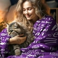 thumbnail image 3 of Cat Mom Blanket Gifts for Girls Women Cat Lovers Gifts Super Soft Flannel Cat Throw Blanket for Women Birthday Mother''s Day 50" X 40", 3 of 6
