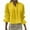 Yellow, variant on UAMVSH Button Down Shirts for Women Ruffle Lapel Long Sleeve Blouses Dressy Casual Pleated Elegant Crop Tops Trendy Outfits