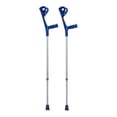 thumbnail image 1 of 2 Muletas Mobicare Tipo Canadiense Plástico Azul Altura Ajustable JL937L-BL, 1 of 1