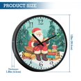 thumbnail image 3 of Voice Activated Clock with Glow Light 12 Inch Large Silent Wall Clock Battery Operated for Home Decor Christmas-themed Design, 3 of 8