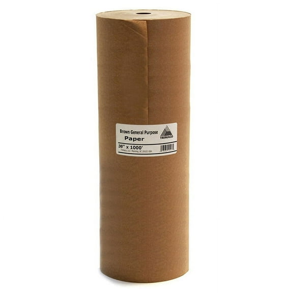 15-Pack of 36” x 1000’ Trimaco GPL36 Trimaco Brown General Purpose Masking Paper