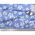 thumbnail image 3 of Soimoi Tissu Poly Georgette Feuilles & Floral Imprimé Artistique 1 Yard 52 Pouces de Large, 3 of 5