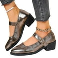 thumbnail image 1 of Chaussures Simples Mode Couleur Vive Bout Pointu Femmes Mary Jane Bouche Peu Profonde Chaussures Simples, 1 of 5