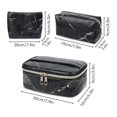 thumbnail image 4 of Bolsa de maquillaje de 3 piezas, bolsa de aseo, bolsa de cosméticos portátil, organizador, 4 of 5