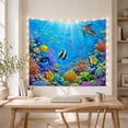 thumbnail image 5 of Densely Populated Underwater With Coral Reef Fills, Mystical Fantasy for Space Lovers, Galaxy Room Decor, Graduation Gift, Tapestry Wall Hanging for Bedroom and Dorm, 5 of 7