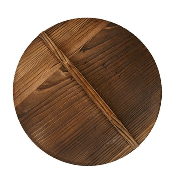Minkissy Wood Cooking Lids Round 1Pc 15x15x0.8in