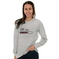 thumbnail image 4 of Romantic Geek Gamer Love Loading Cute Women's Long Sleeve T Shirt Brisco Brands S, 4 of 6