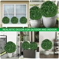 thumbnail image 5 of Artificial Boxwood Topiary Ball Trees,2 Set of 16'' UV Resistant Fake Evergreen Shrubs Bushes Plants with Ground Spike, Fake Plants for Outdoor Indoor Front Porch Garden, 5 of 6