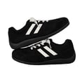 thumbnail image 4 of Willtoo Women’s Faux Suede Retro Sneakers, Casual Low-Top Lace-Up Shoes with Striped Accents, Comfortable Non-Slip Flat Sole Trainers, 4 of 4