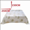 thumbnail image 2 of Sábana plana con estampado de estrellas – Sábana de poliéster suave, transpirable y que no da sensación de bochorno, no se adhiere al pelo de las mascotas, fácil de limpiar, ideal para dormit, 2 of 4
