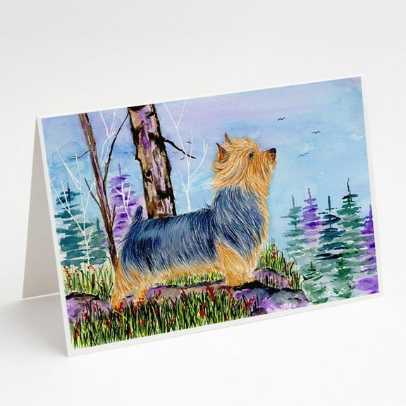 Norwich Terrier Greeting Cards and Envelopes Pack of 8