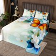 thumbnail image 2 of Erosebridal Wild Butterfly Coverlet Set King, Spring Garden Blossoms Bedding Set 3-Piece, 2 of 5