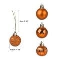 thumbnail image 2 of Uxcell 24Pcs 1.18" Christmas Balls Ornaments Shatterproof Ornaments Balls for Xmas Trees Decoration Bronze, 2 of 8