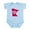 Sky Blue, variant on CafePress - MN Heart Body Suit - Baby Light Bodysuit, Size Newborn - 24 Months