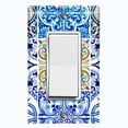 thumbnail image 1 of Metal Light Switch Plate Cover Elegant Mosaic Tile Pattern Collage TIL021, 1 of 13