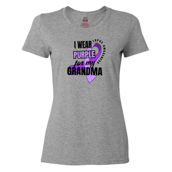 Inktastic I Wear Purple For My Grandma Lupus Awareness Women's T-Shirt