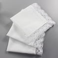 thumbnail image 2 of s de encaje de boda, suave, Paquete de 20 - s de para hombres y mujeres Baoblaze Pañuelo de algodón blanco, 2 of 8