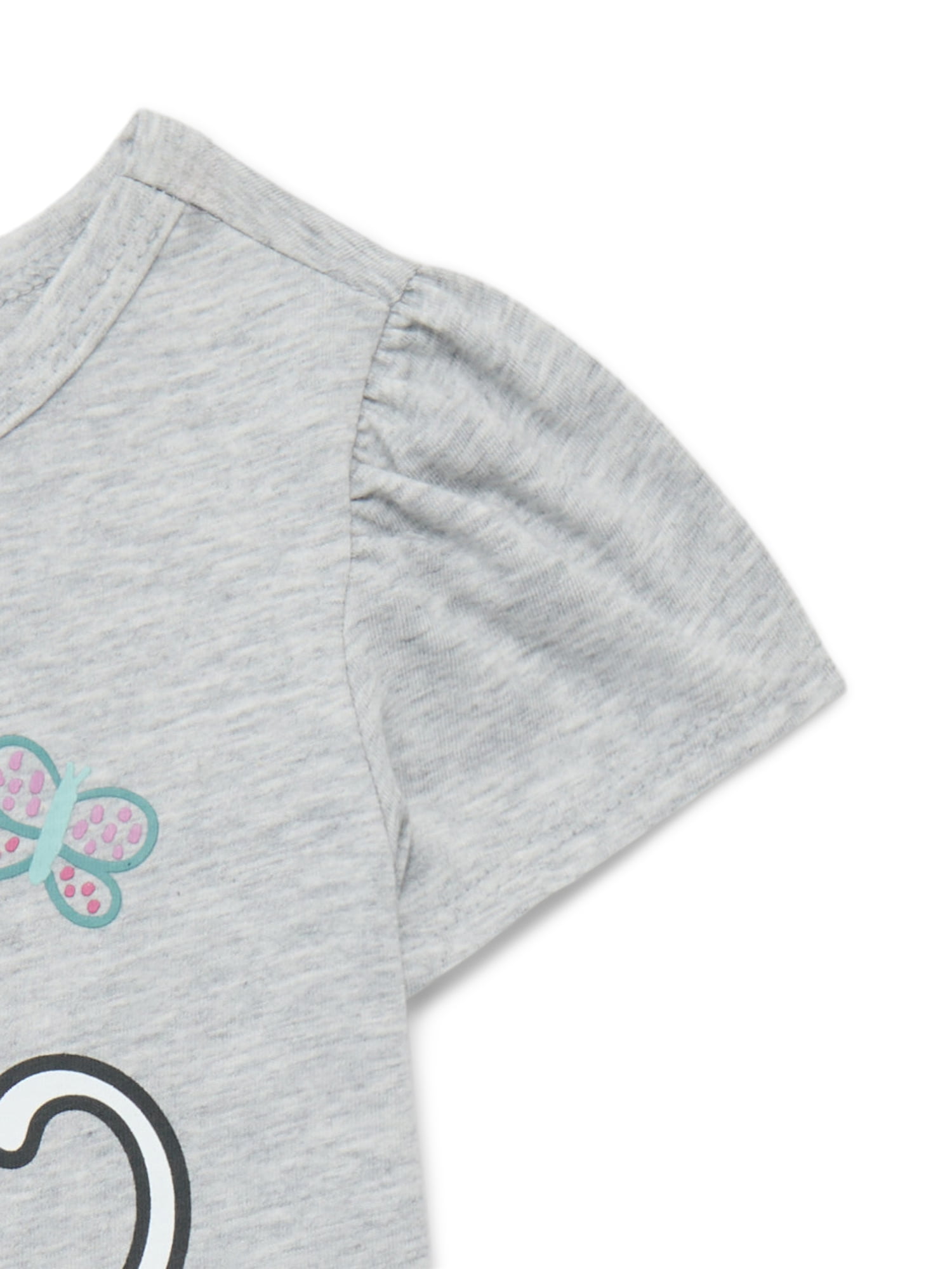 Garanimals Toddler Girl Short Puff Sleeve Graphic T-Shirt, Sizes 18M-5T