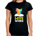 thumbnail image 2 of Love Wins LGBT Pride Rainbow Lesbian Gay Pride Gay Pride Shirts for Women, 2 of 8