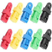 NUOLUX Tent Fixing Clamp Green 10Pcs for Camping Hiking Fishing Windproof Secure Tarp