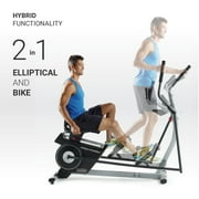 ProForm 2-in-1 Elliptical & Recumbent Bike Hybrid Trainer Home Exercise Machine