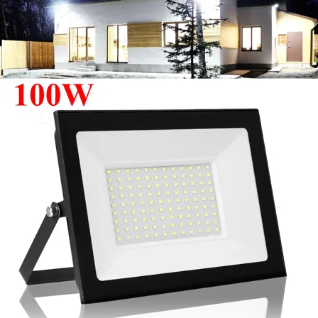 100W Watt Led Flood Light Outdoor Spotlight Cool White Garden Security Lamp 110V
