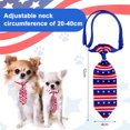 thumbnail image 2 of 3 corbatas ajustables para perro del 4 de julio, con diseño patriótico, con la bandera de EE. UU., accesorios de aseo para gatos, para disfraces de niña y niño., 2 of 5