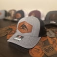 thumbnail image 2 of Free Bird Hat | Play Free Bird Trucker Hat | Leather Patch Hat | Leatherette Patch | Engraved Leatherette Patches | Hat, 2 of 4
