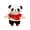 Panda in red and bla, variant on Yihuala Panda Bear Plushes Pillow Soft Stuffed Embroidered Stuffed Panda Bear Plushes Toy for Comfort and Decoration