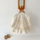 thumbnail image 3 of Ropa de primavera para niñas de 1 a 6 años, vestido informal para niños, vestido de princesa bordado con mangas abullonadas y cuello redondo, 3 of 6